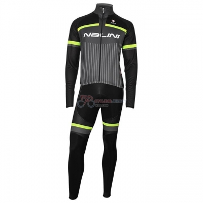 Nalini Cycling Jersey Kit Long Sleeve 2020 Black Gray Yellow