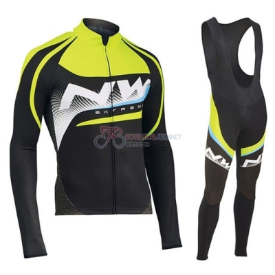 Northwave Cycling Jersey Kit Long Sleeve 2019 Green White Black