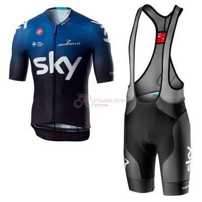 Sky Aero Cycling Jersey Kit Short Sleeve 2019 Black Blue