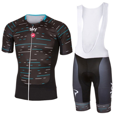 Sky Cycling Jersey Kit Short Sleeve 2017 black