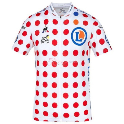 Tour de France Cycling Jersey Kit Short Sleeve 2020 White Red(2)
