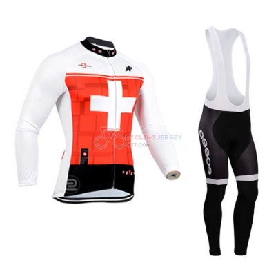 Assos Cycling Jersey Kit Long Sleeve 2014 Orange And White