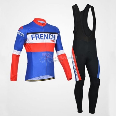 French Cycling Jersey Kit Long Sleeve 2014