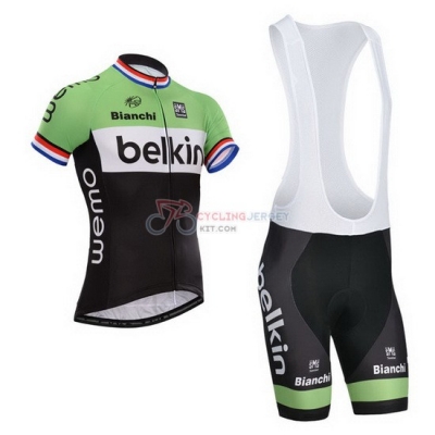 Belkin Cycling Jersey Kit Short Sleeve 2014 Black And Green