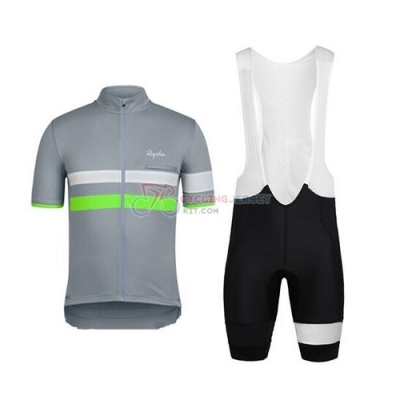 Rapha Cycling Jersey Kit Short Sleeve 2015 Gray And Green