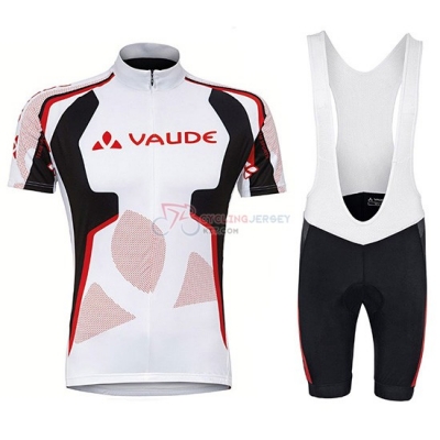 2018 Vaude Cycling Jersey Kit Short Sleeve White Red