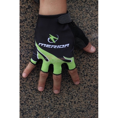 2020 Merida Short Finger Gloves Black Green