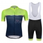 Chomir Cycling Jersey Kit Short Sleeve 2019 Green Spento Blue