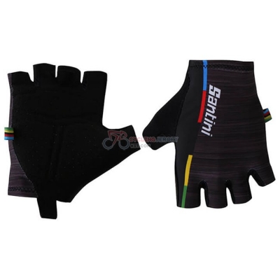 Cycling Short Finger Gloves UCI 2018 Black
