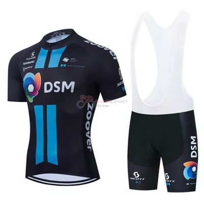 DSM Cycling Jersey Kit Short Sleeve 2021 Blue Black