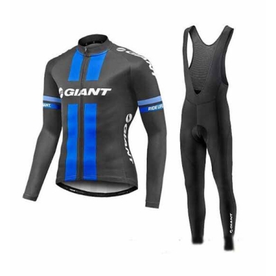 Giant Cycling Jersey Kit Long Sleeve 2017 blue and black