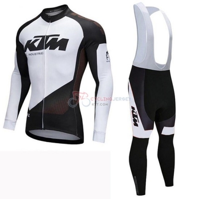 KTM Cycling Jersey Kit Long Sleeve 2019 Black White