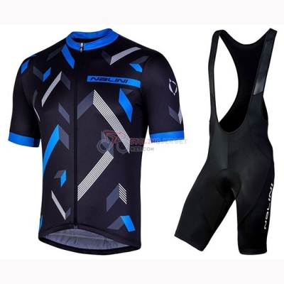 Nalini Descesa 2.0 Cycling Jersey Kit Short Sleeve 2019 Black Blue