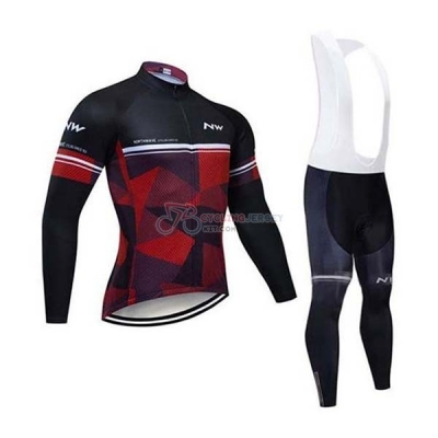 Northwave Cycling Jersey Kit Long Sleeve 2020 Black Red