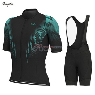 Rapha Cycling Jersey Kit Short Sleeve 2019 Black Green