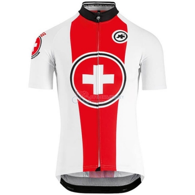 Svizzera Cycling Jersey Kit Short Sleeve 2018 Red White