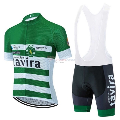 Tavira Cycling Jersey Kit Short Sleeve 2020 White Green