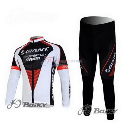 Giant Cycling Jersey Kit Long Sleeve 2011 Black And White
