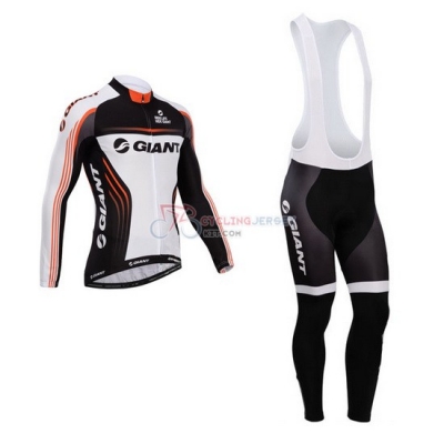 Giant Cycling Jersey Kit Long Sleeve 2014 White And Black