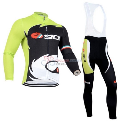 Sidi Cycling Jersey Kit Long Sleeve 2014 Black And Green