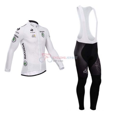 Tour De France Cycling Jersey Kit Long Sleeve 2014 White