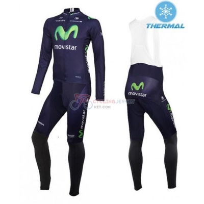 Movistar Cycling Jersey Kit Long Sleeve 2016 Green And Blue