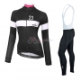 Women Cycling Jersey Kit Nalini Long Sleeve 2016 Black And White