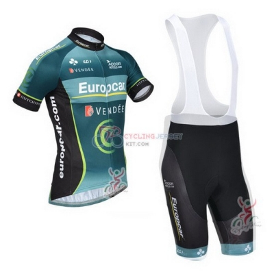 Europcar Cycling Jersey Kit Short Sleeve 2013 Black And Blue