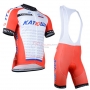 Katusha Cycling Jersey Kit Short Sleeve 2015 Orange And White