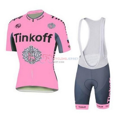Tinkoff Cycling Jersey Kit Short Sleeve 2016 Pink