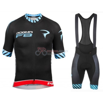 Pinarello Cycling Jersey Kit Short Sleeve 2016 Black And Blue