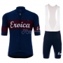 2018 Eroica Vino Cycling Jersey Kit Short Sleeve Spento Blue