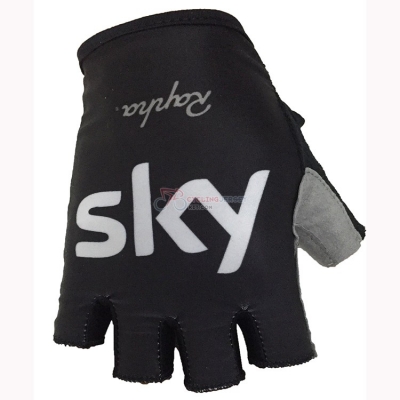 2018 Sky Short Finger Gloves Black White