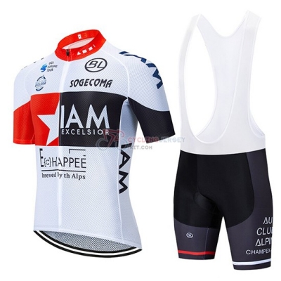 IAM Cycling Jersey Kit Short Sleeve 2020 White Red Black