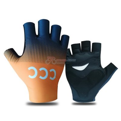 2021 CCC Team Short Finger Gloves Orange Black