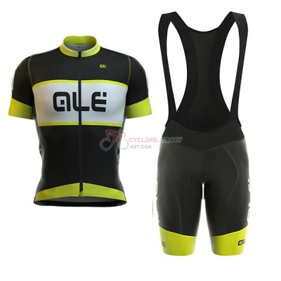 ALE R-EV1 Master Short Sleeve Cycling Jersey and Bib Shorts Kit 2017 yellow
