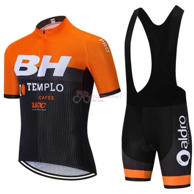 BH Templo Cycling Jersey Kit Short Sleeve 2020 Orange White Black