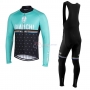 Bianchi Milano Nalles Cycling Jersey Kit Long Sleeve Blue Black