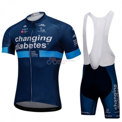 Novo Nordisk Cycling Jersey Kit Short Sleeve 2018 Blue
