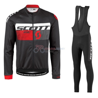 Scott Cycling Jersey Kit Long Sleeve 2016 Red And Black