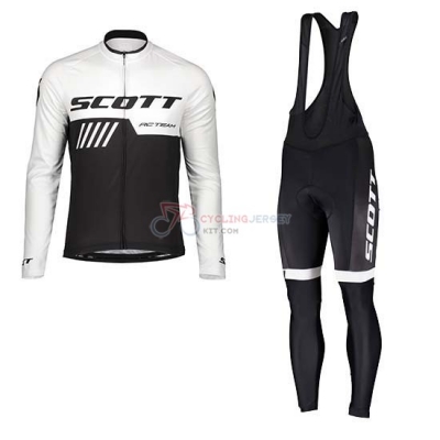 Scott Cycling Jersey Kit Long Sleeve 2019 Black White