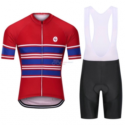 Steep Red Cycling Jersey Kit Short Sleeve 2021 Blue(3)