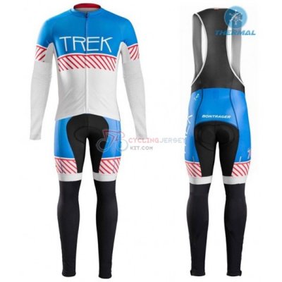 Trek Cycling Jersey Kit Long Sleeve 2016 Blue And White