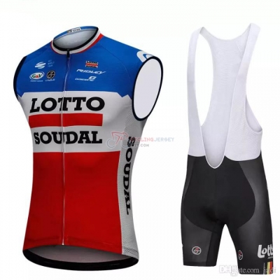 Wind Vest 2018 Lotto Soudal Blue and Red