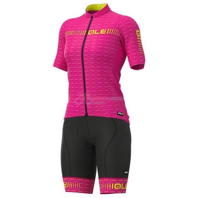 Women ALE Cycling Jersey Kit Short Sleeve 2020 Fuchsia