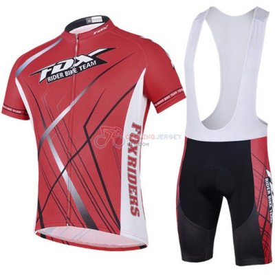 Fox Cycling Jersey Kit Short Sleeve 2014 Black And Red