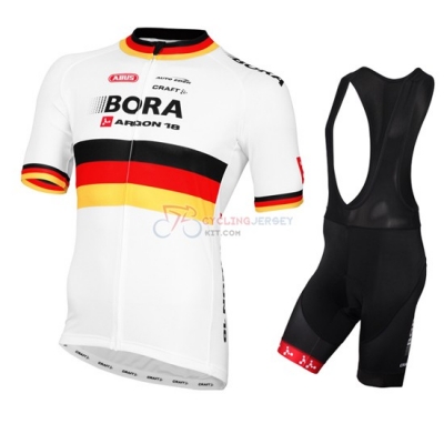 Bora Argon Cycling Jersey Kit Short Sleeve 2016 White And Red
