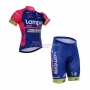 Lampre Cycling Jersey Kit Short Sleeve 2016 Pink And Blue
