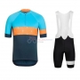 Rapha Cycling Jersey Kit Short Sleeve 2016 Blue And Orange