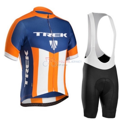 Trek Cycling Jersey Kit Short Sleeve 2016 Blue And Orange